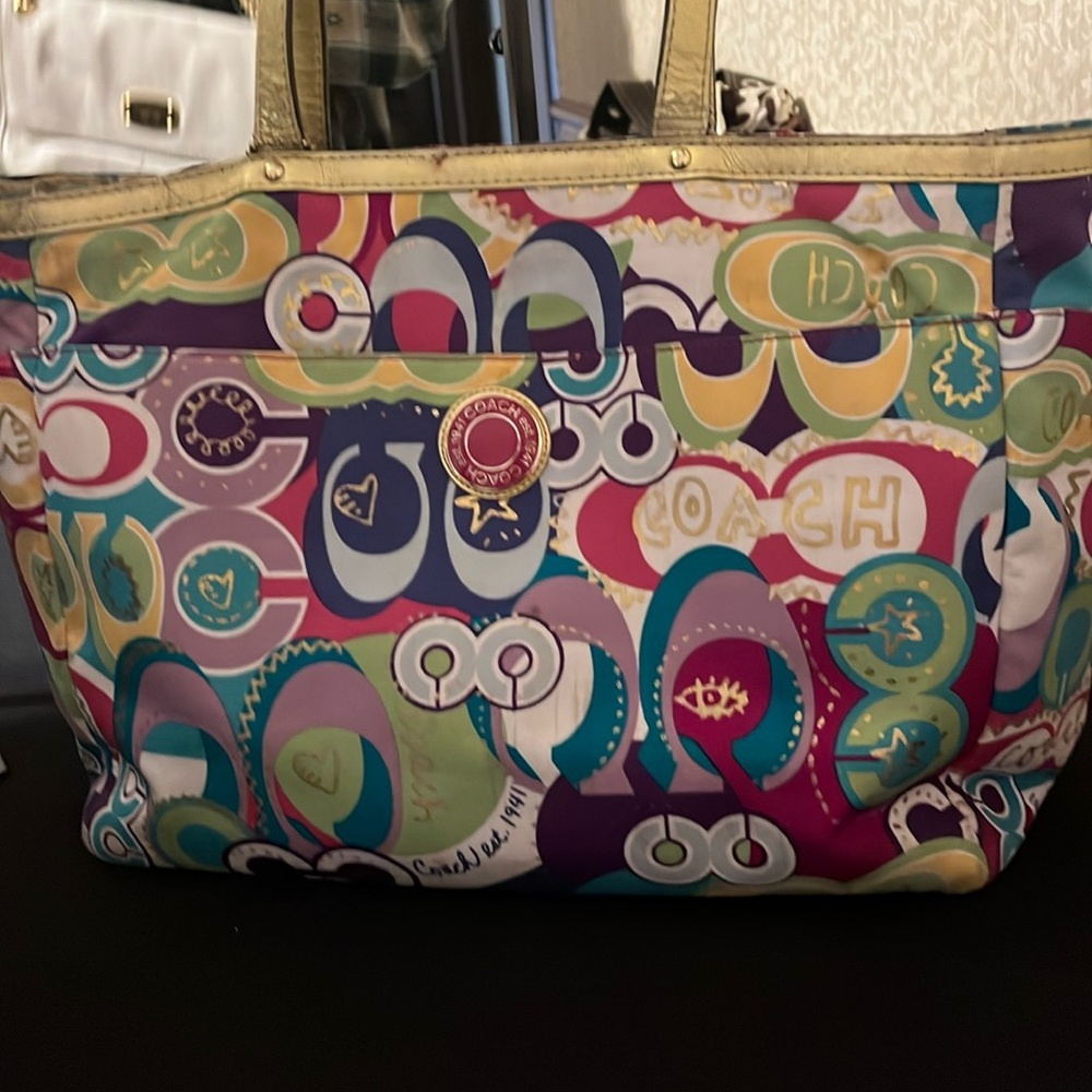 Coach call out on straps worn